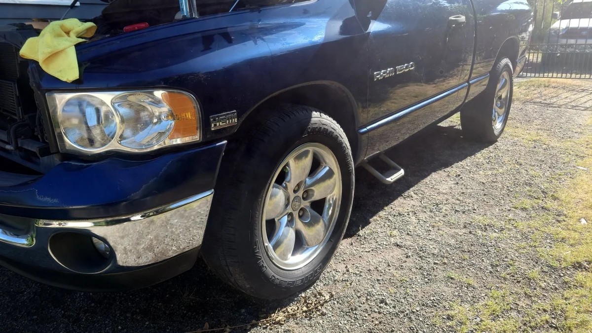 Paint felt like sandpaper - 2004 Dodge Ram pickup