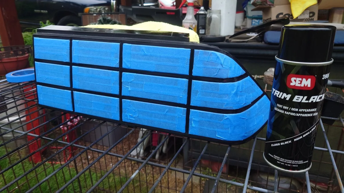 Build image of Taillight restoration and LED conversion - Lens polishing and grid lines
