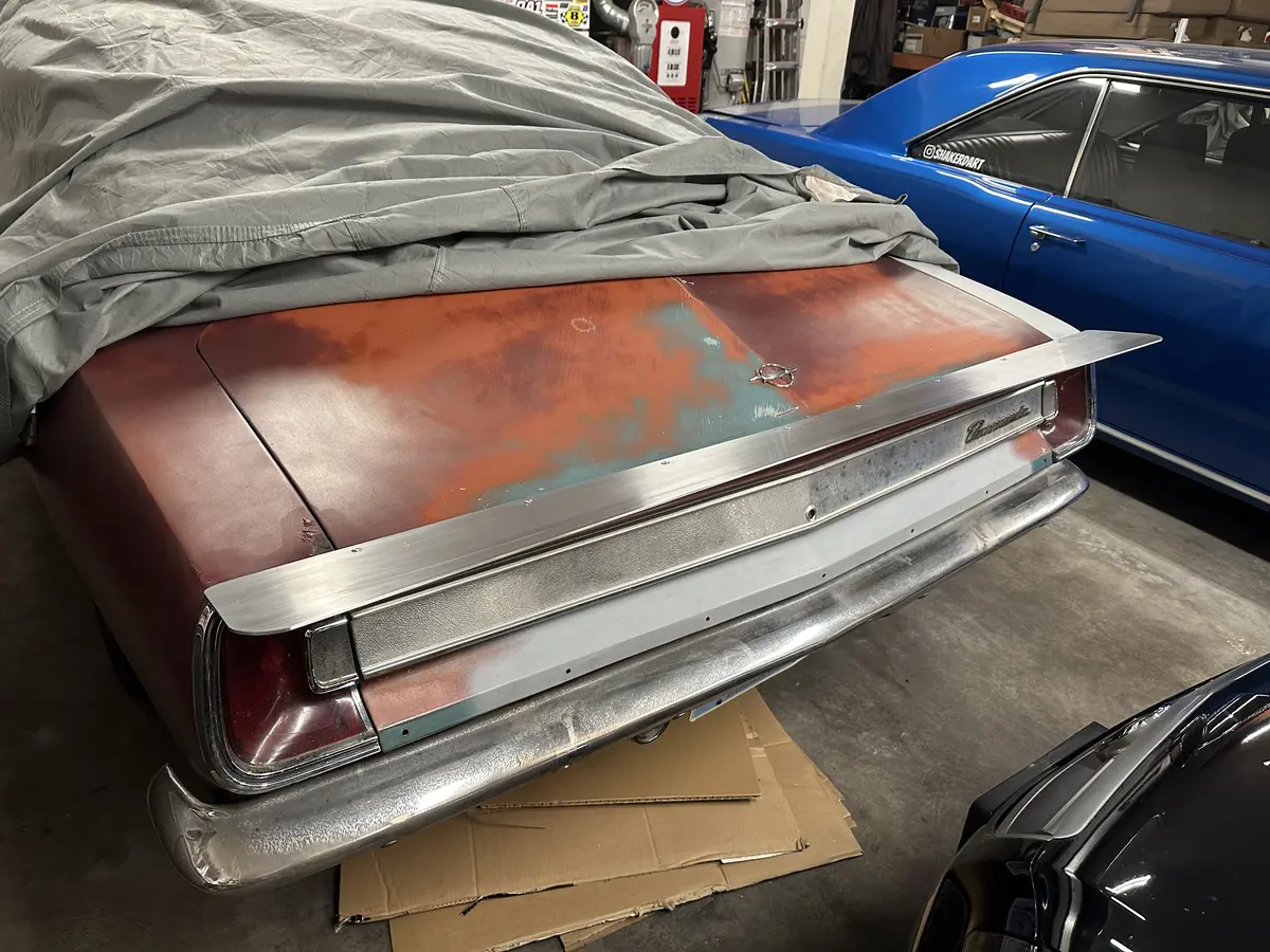 Attached wing - 1967 Plymouth Barracuda