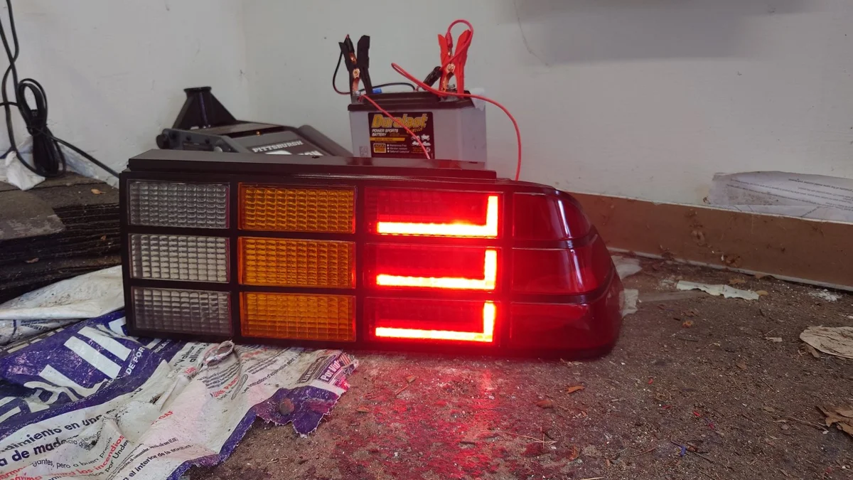 Taillight restoration and LED conversion - Tail and Brake section