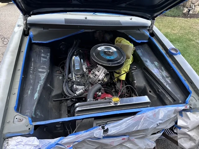 Before - Full Engine Compartment - 1967 Plymouth Barracuda
