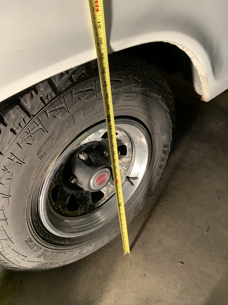 Rear after height - 29" - 1978 Ford F-150