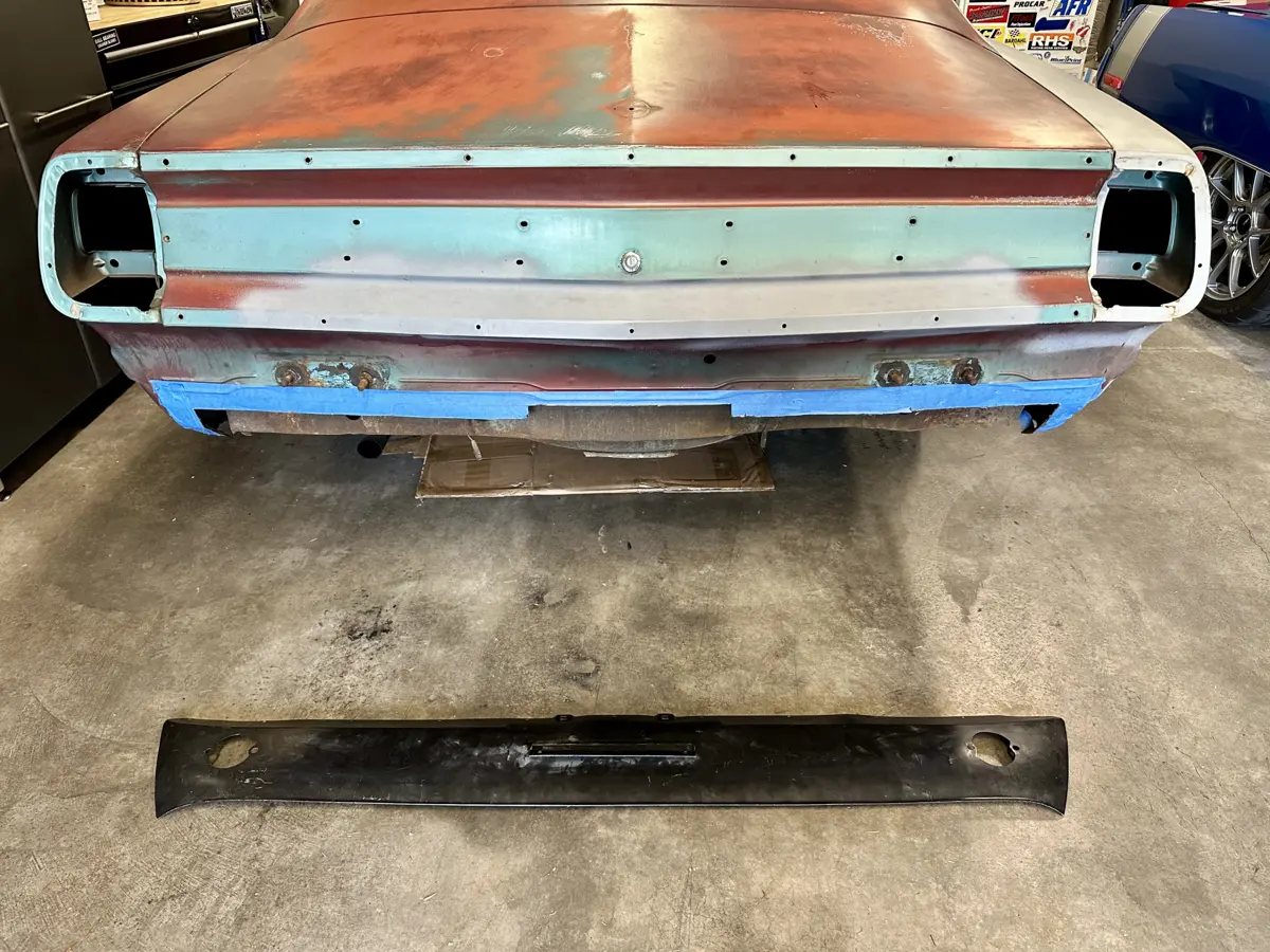 Adding another brands valance to the Barracuda - f - 1967 Plymouth Barracuda