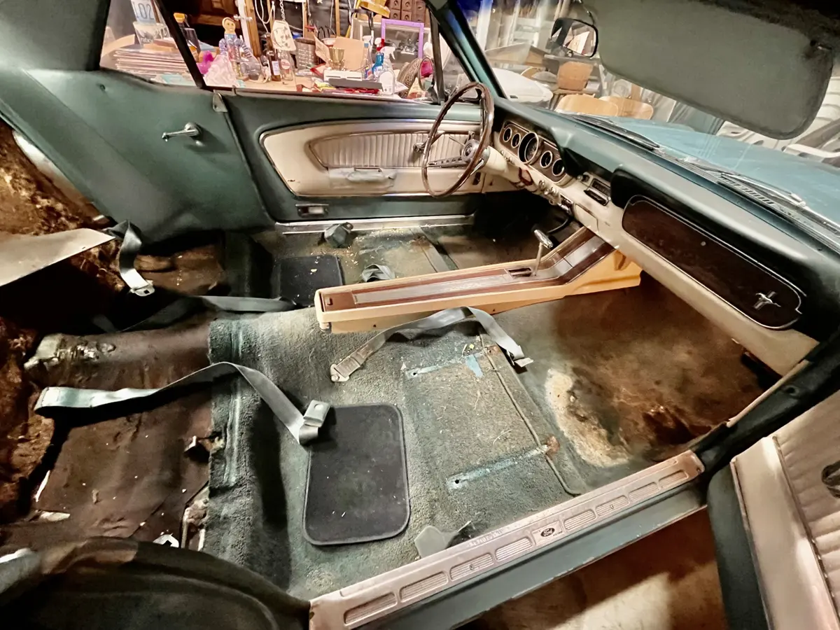 More interior shots minus the seats - 1966 Ford Mustang