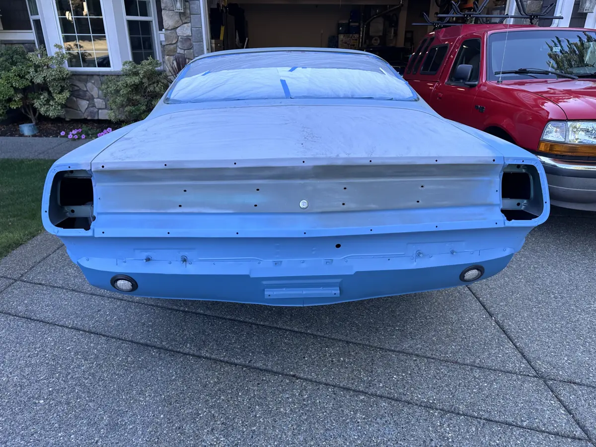 The rear valance is from a 67 Mustang - 1967 Plymouth Barracuda