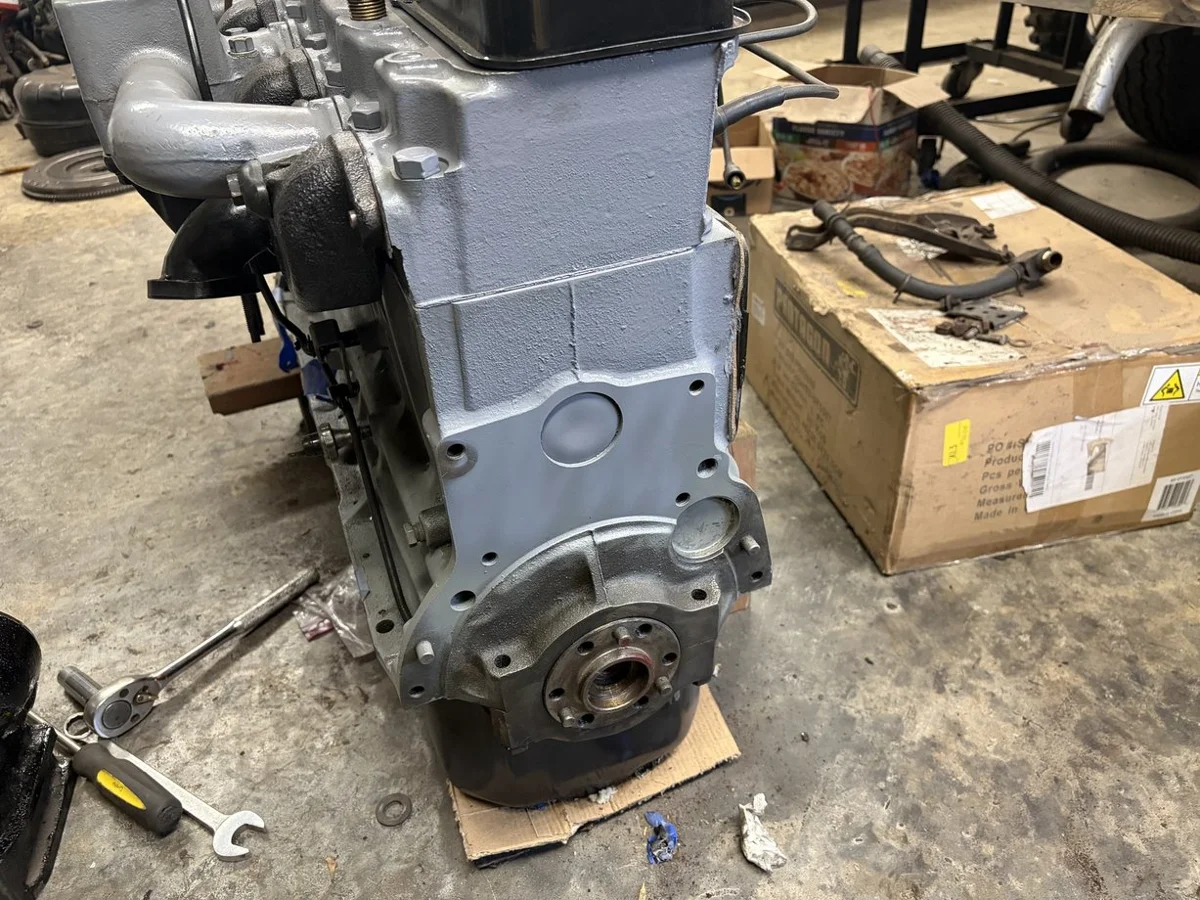 1950 Chevrolet Chevy pickup - Installed the bell housing - Image 2