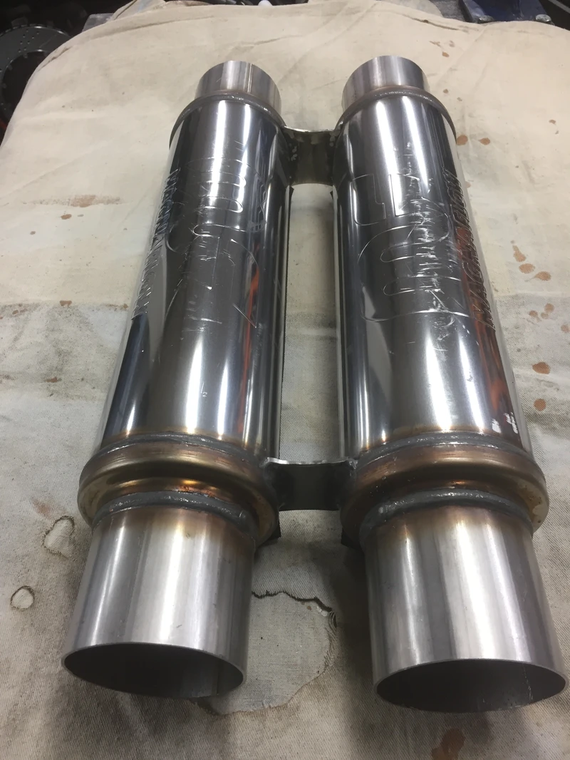 Long tube headers with dual 3” exhaust -581