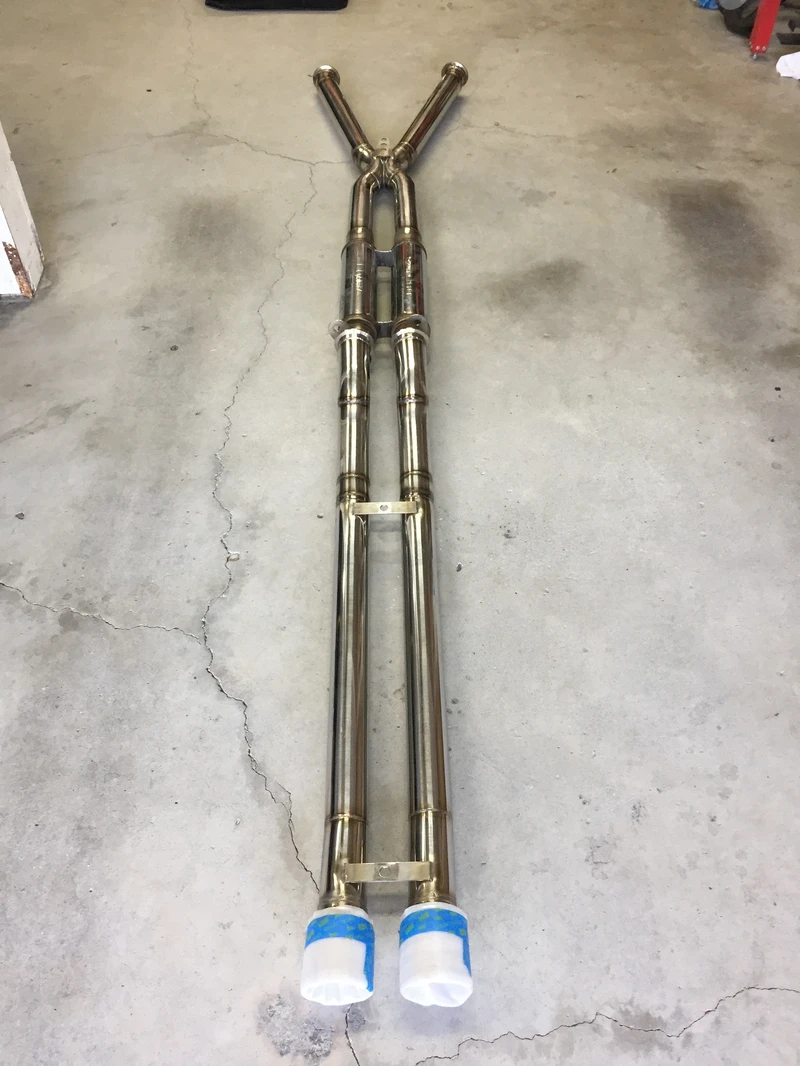 Long tube headers with dual 3” exhaust -582
