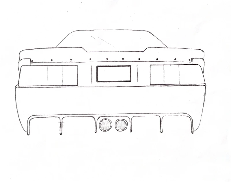 Custom rear bumper and diffuser -592