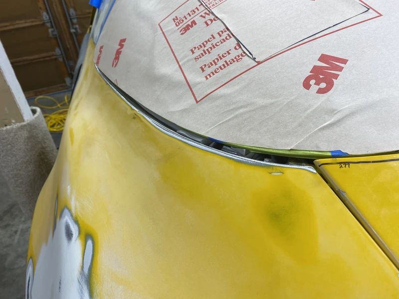 1/2 gap on the left side that needed filled - 1980 Pontiac Firebird/Trans Am/GTA/Formula
