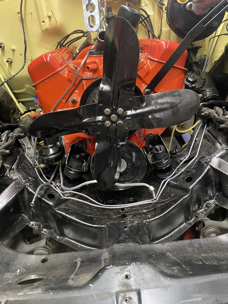1955 Chevrolet 210 (Delray) - Installing the engine - Image 3