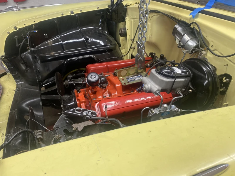 1955 Chevrolet 210 (Delray) - Installing the engine - Image 4
