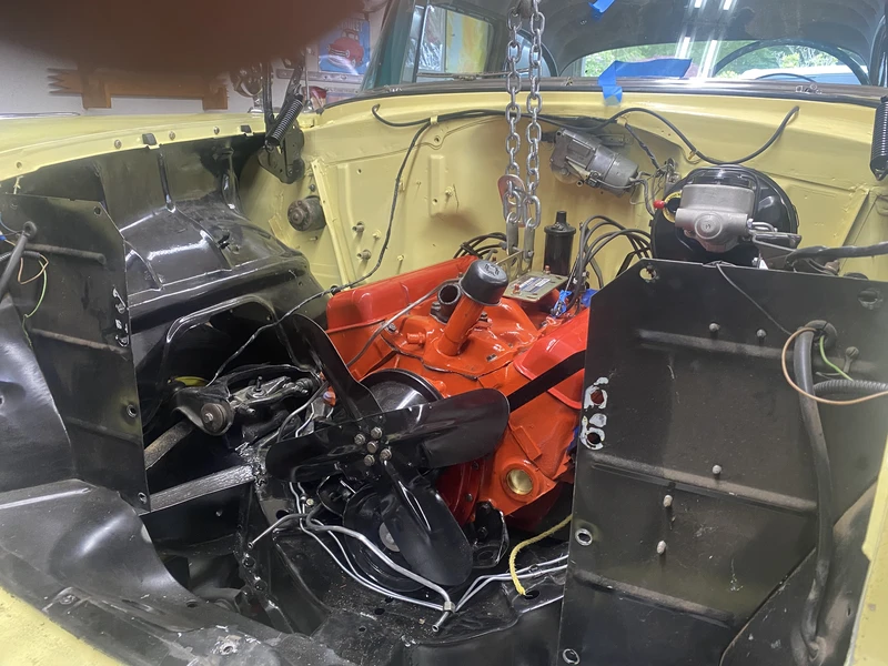 1955 Chevrolet 210 (Delray) - Installing the engine - Image 5