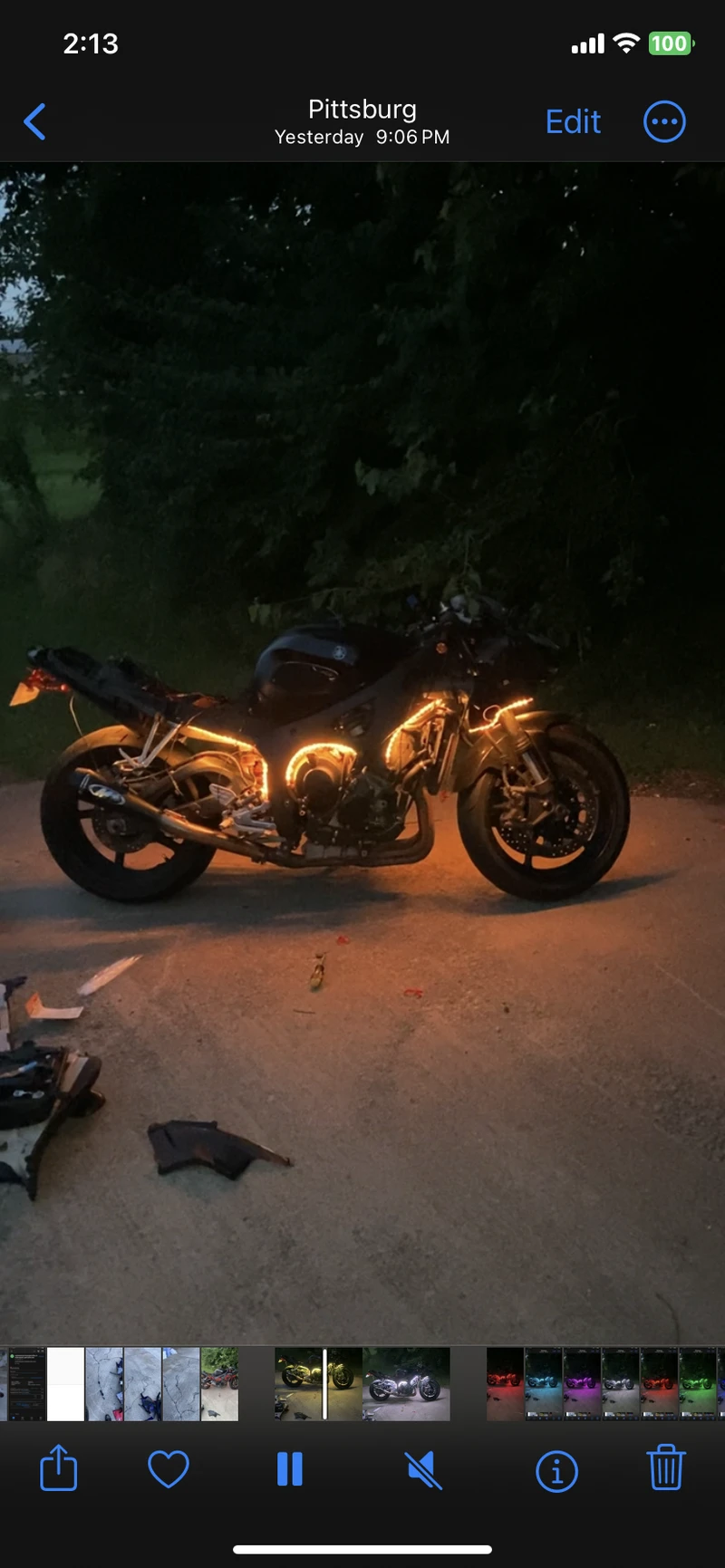 2005 Yamaha R6 - LED Under glow lighting - Image 4