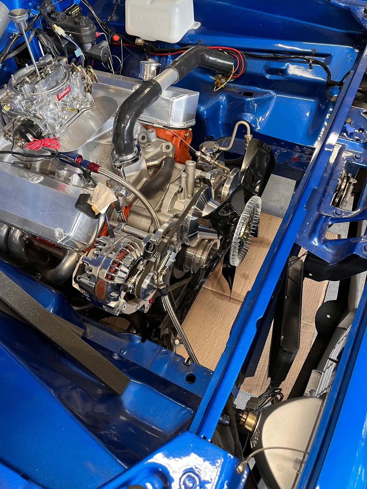 Adding the clutch fan - 1973 Dodge Dart