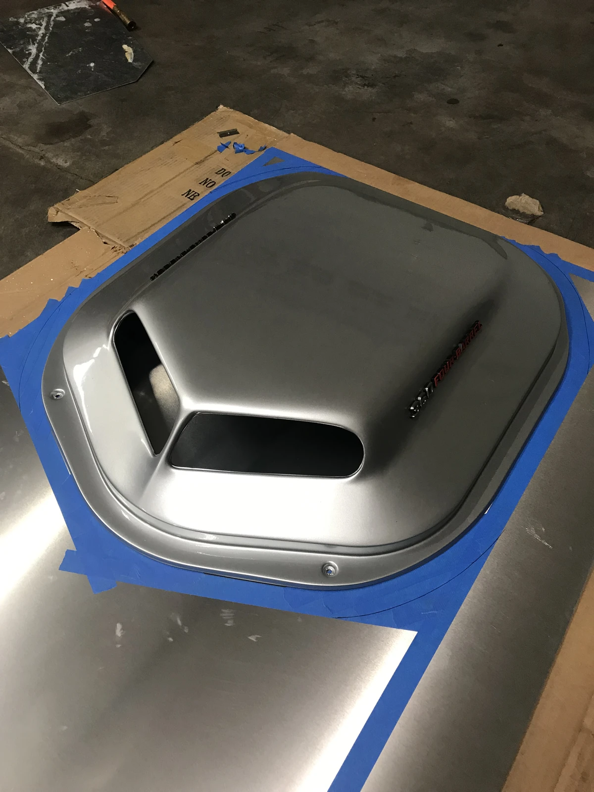 Cutting the aluminum base - 1973 Dodge Dart