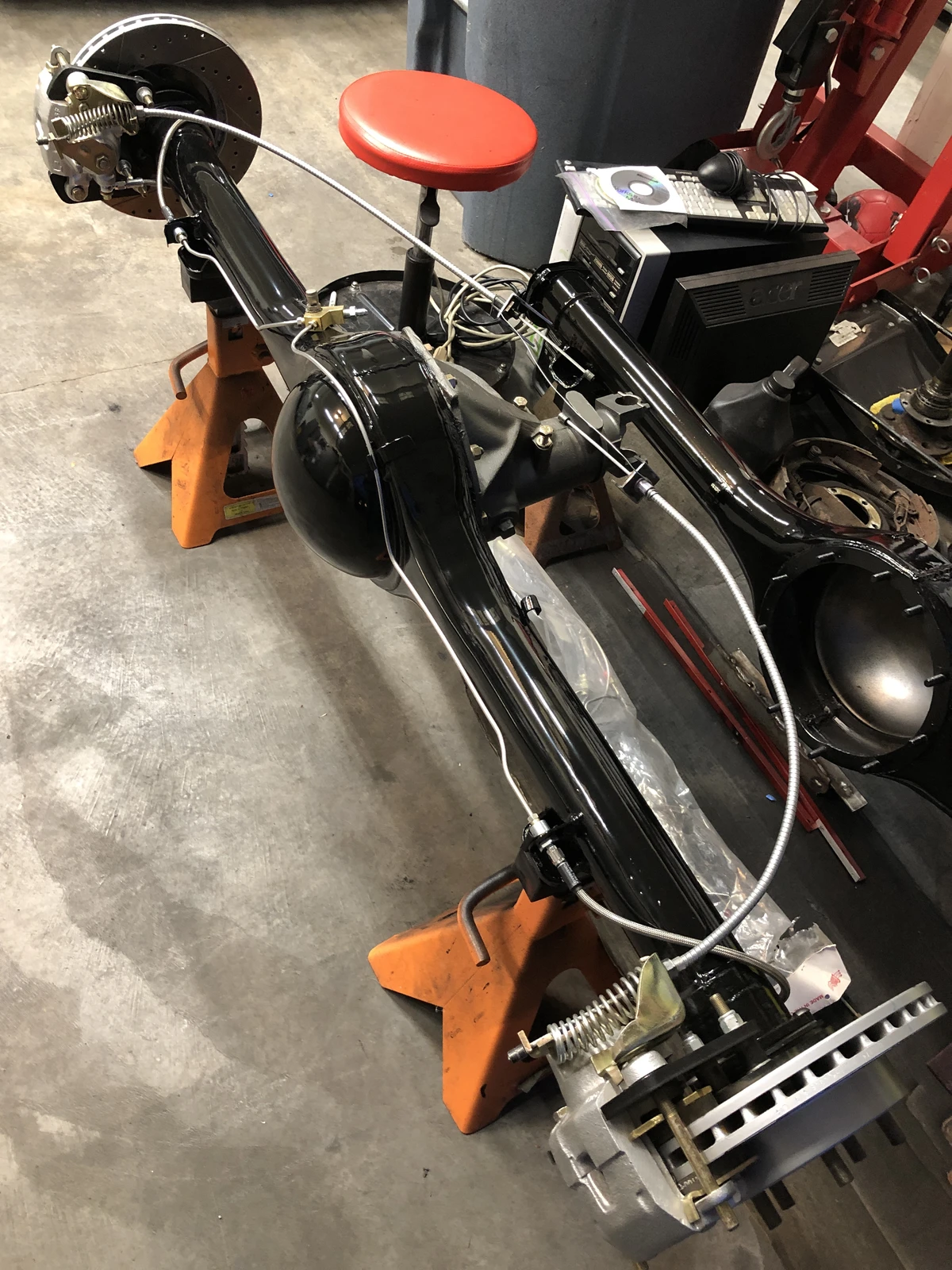 Rear end before it went in - 1973 Dodge Dart