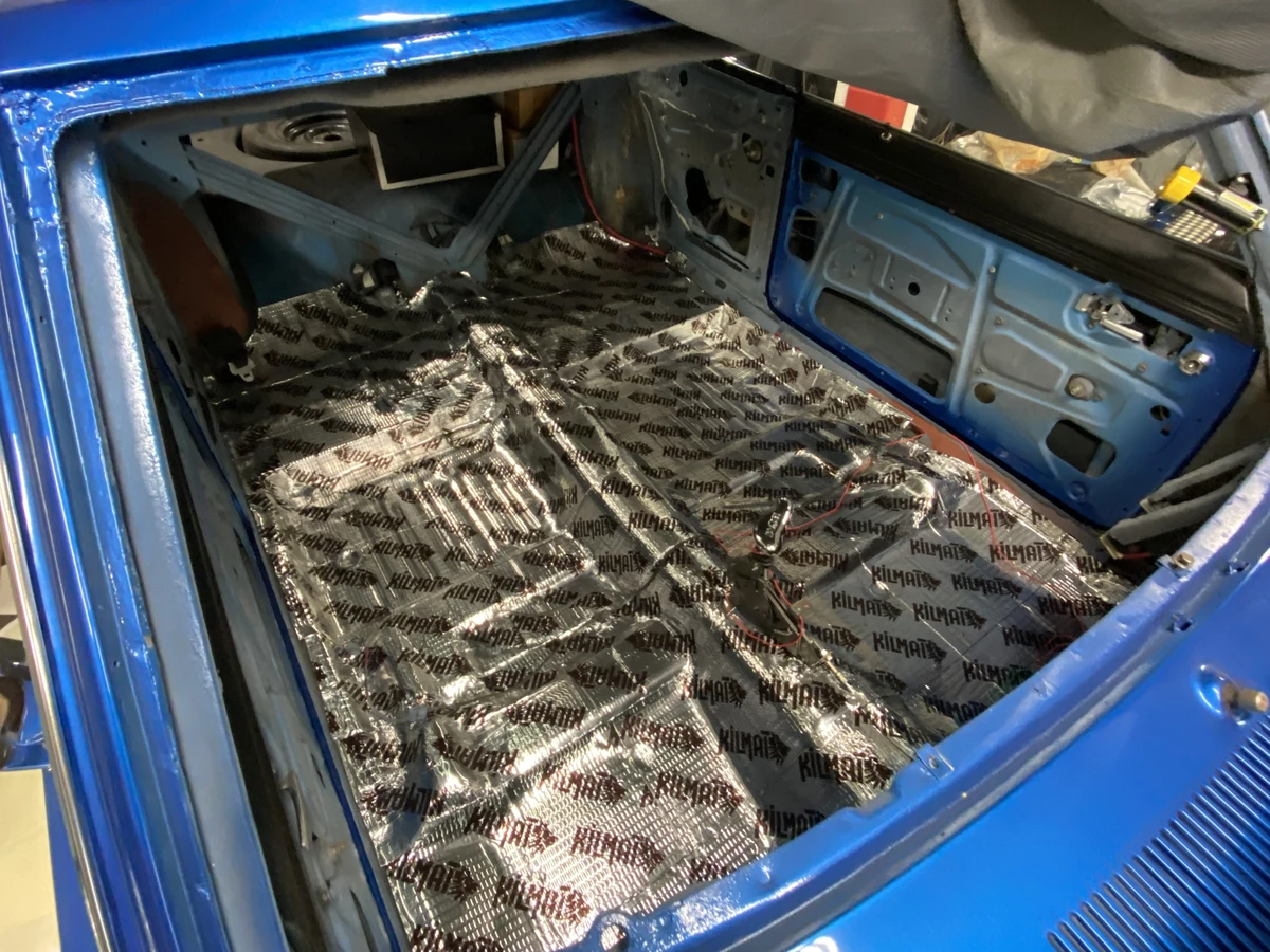 Sound Deadener in place - 1973 Dodge Dart