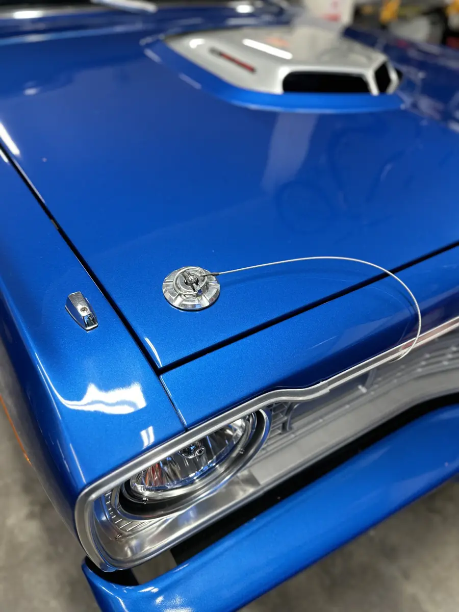Hood pin and cable setup - 1973 Dodge Dart