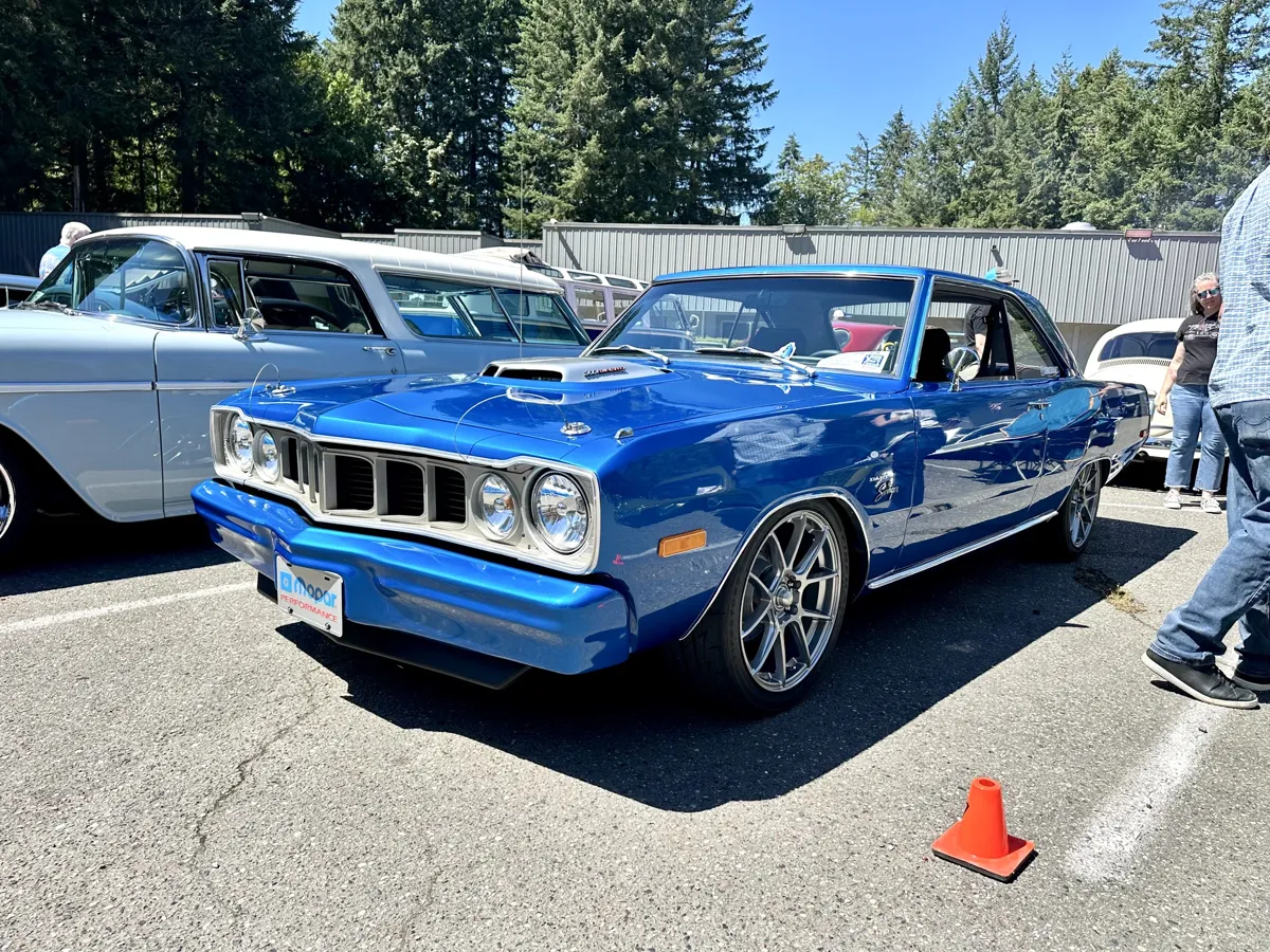 Debuting the car at a local car show - 1973 Dodge Dart