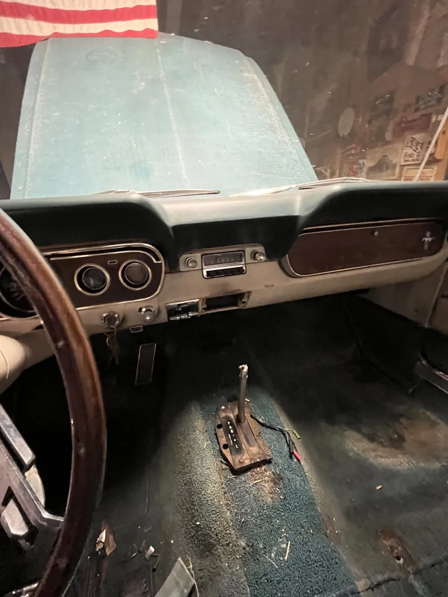 The dash before repaint  - 1966 Ford Mustang