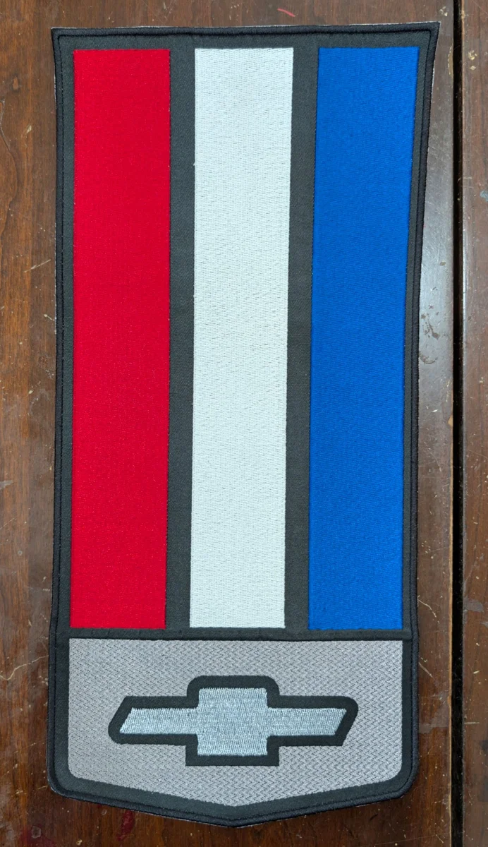 New hood liner and custom embroidered emblem 