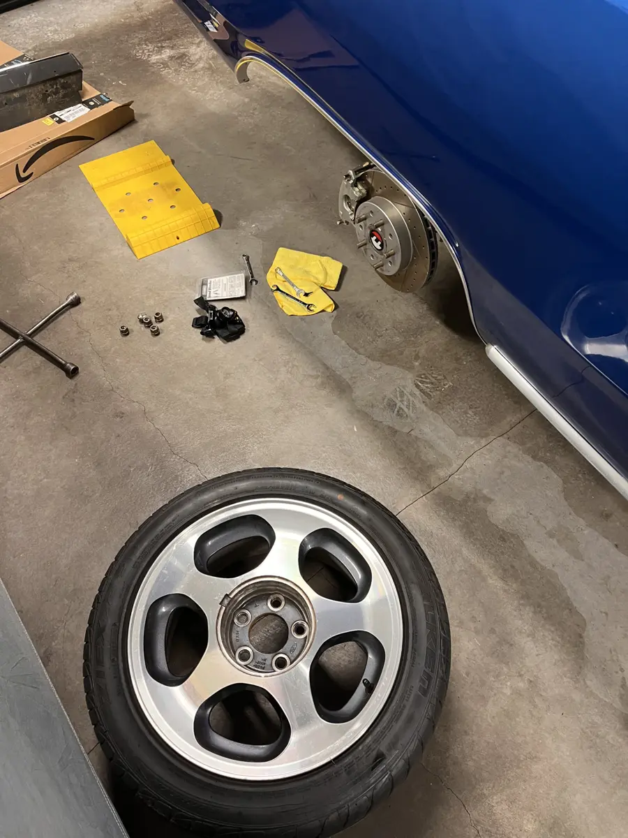 Fitting the rollers to verify size - 1973 Dodge Dart