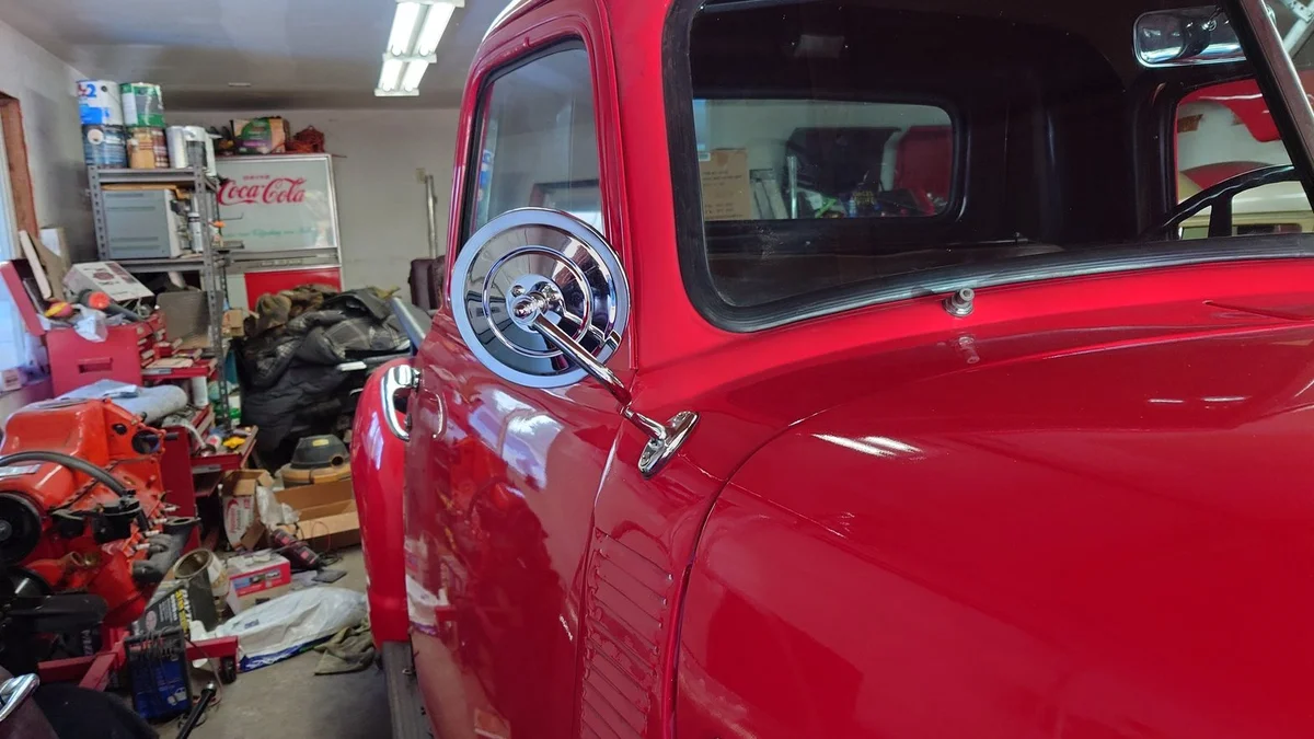 1949 Chevrolet Chevy pickup - Adding Rear view Mirrors - Image 5