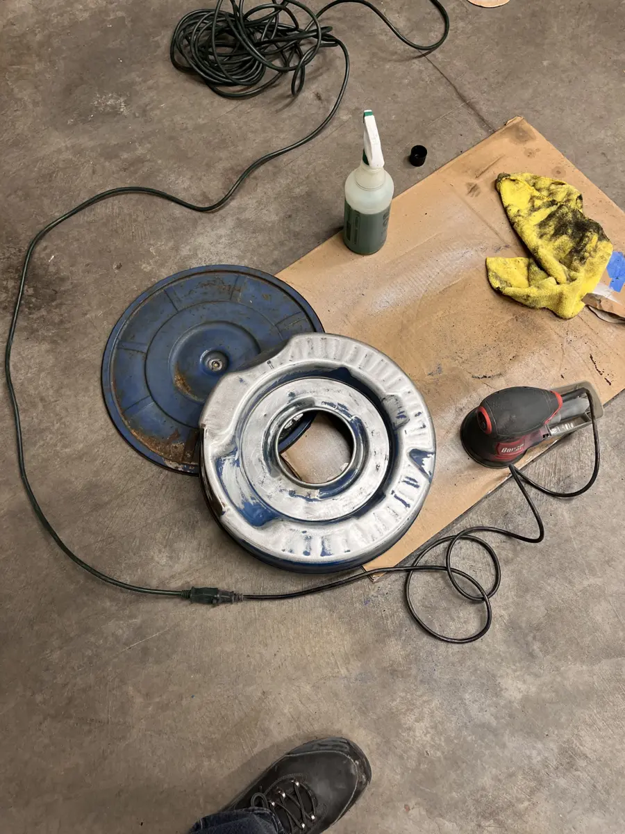 Cleaning and prepping the air cleaner - 1966 Ford Mustang