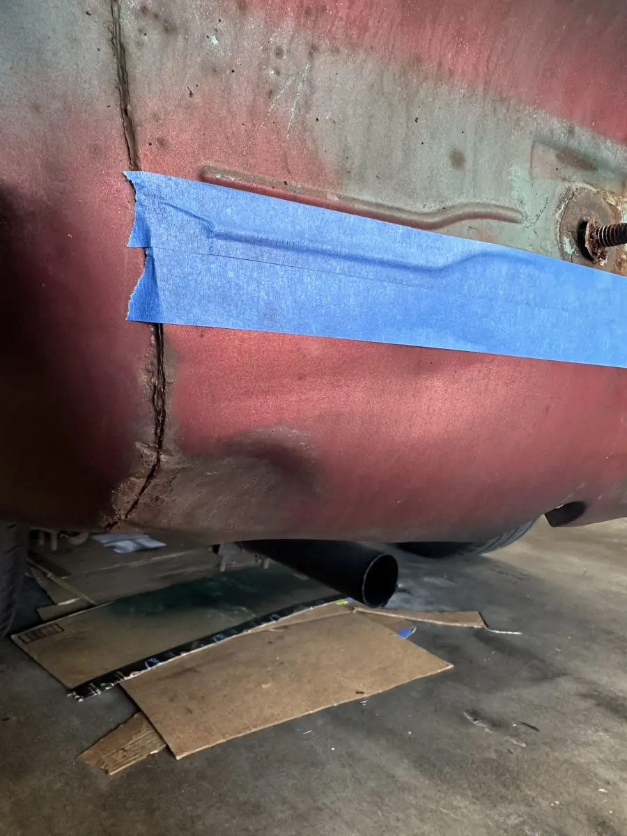 More damage on the opposite corner  - 1967 Plymouth Barracuda