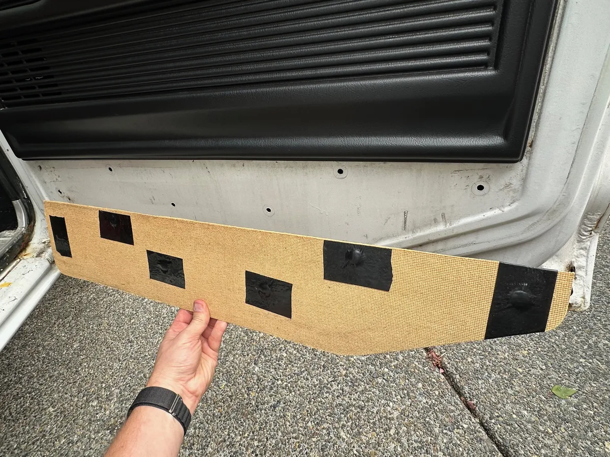 Hardboard before carpet - 1978 Ford F-150
