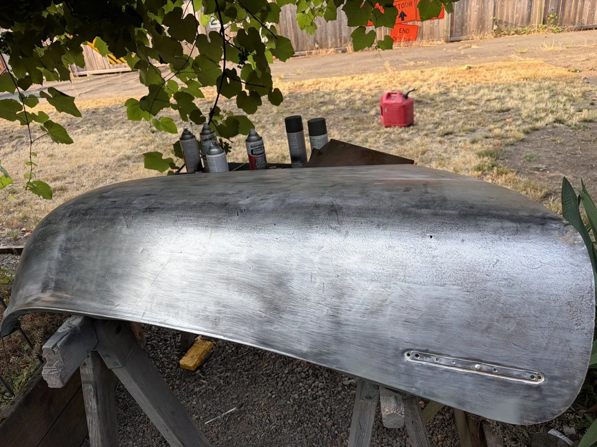 Got all the old paint off  - 1950 Chevrolet Chevy pickup