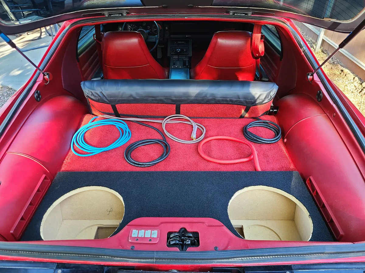 Build image of Running Ground Cables: To Rear of Car