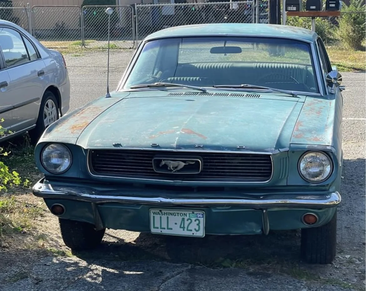 Front end view - 1966 Ford Mustang