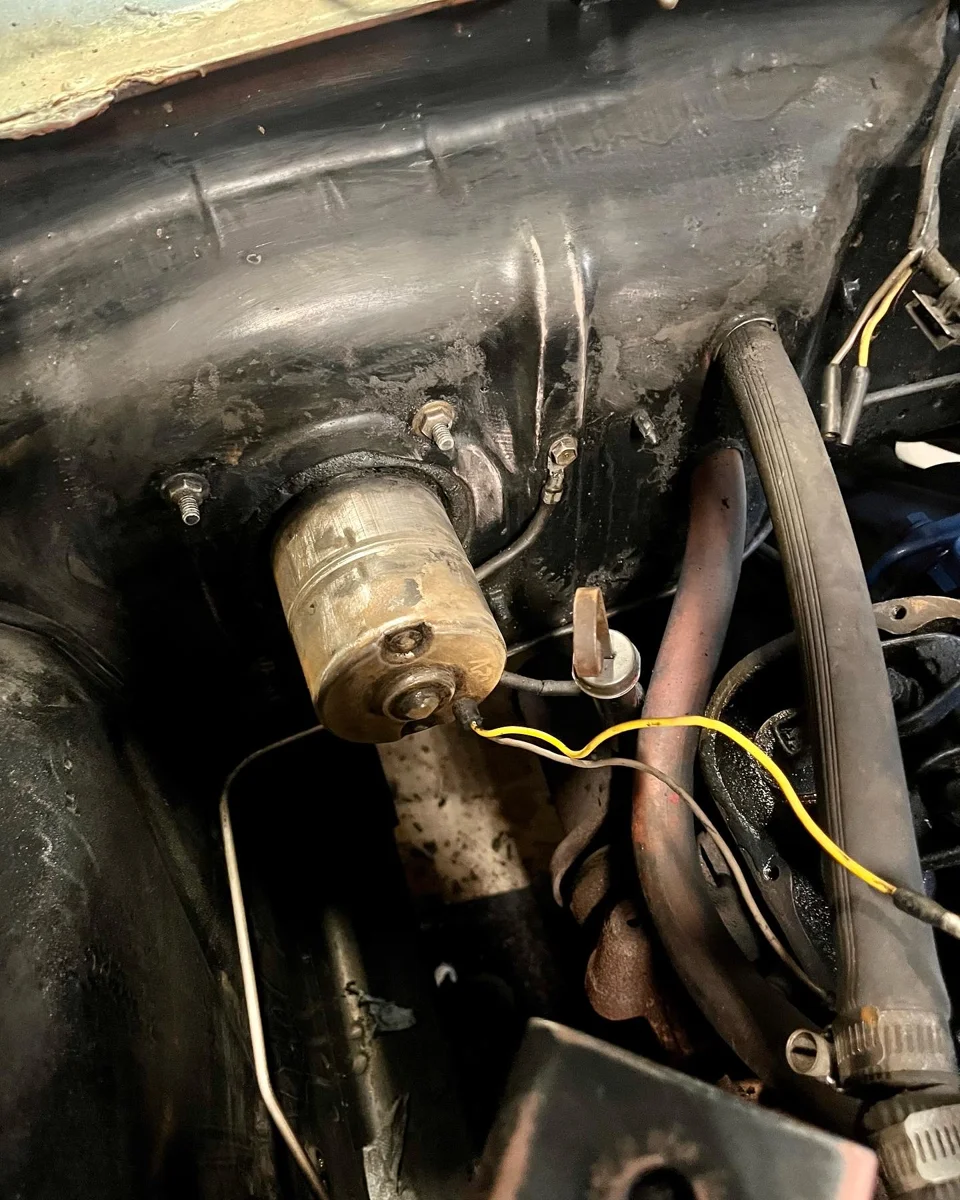 Scuff the firewall - 1966 Ford Mustang